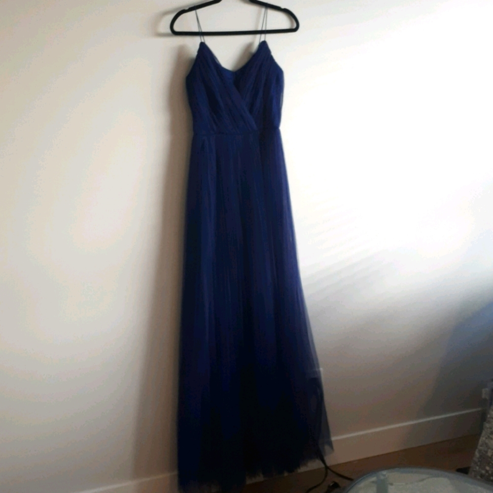 *TALL* Navy blue, floor length dress